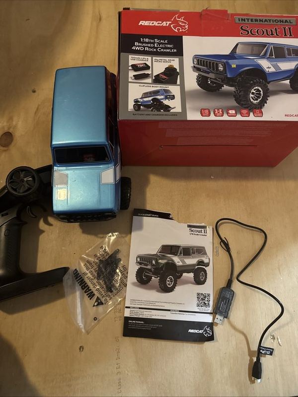 Redcat Ascent-18 Scout II 1/18 Brushless RTR (Blue, Used)