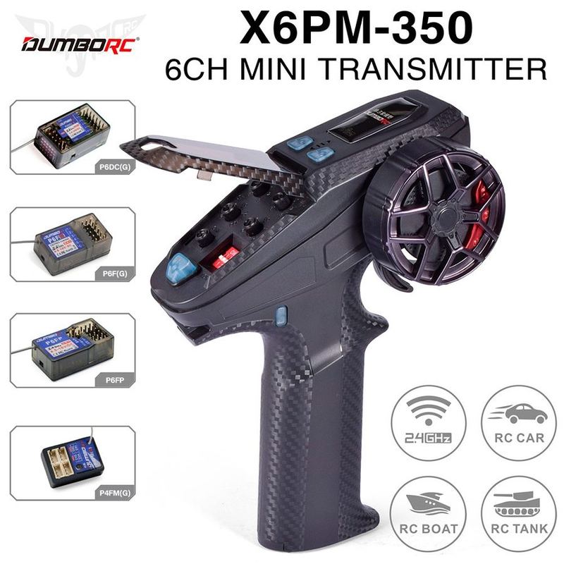 DumboRC X6PM-350 6CH Mini Transmitter with Gyro Receiver (New)