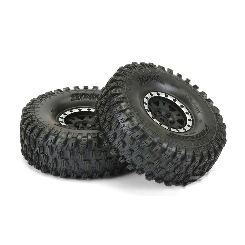 Pro-Line Hyrax 1.9 G8 Tires Pre-Mounted on Impulse Beadlocks (2) (New)