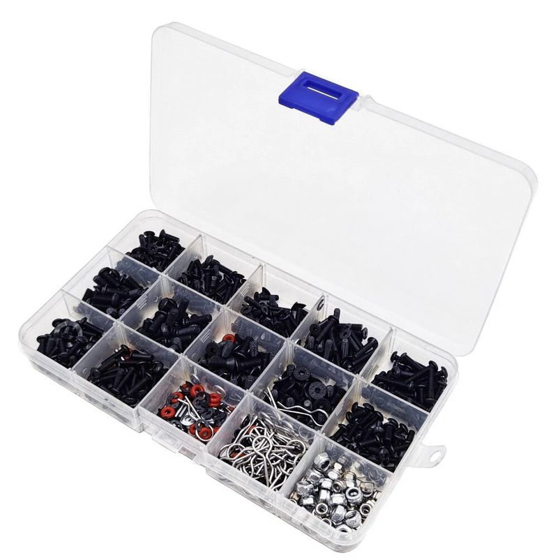 500pcs M3 M4 RC Repair Screw Box Set for SCX10 TRX4 1/10