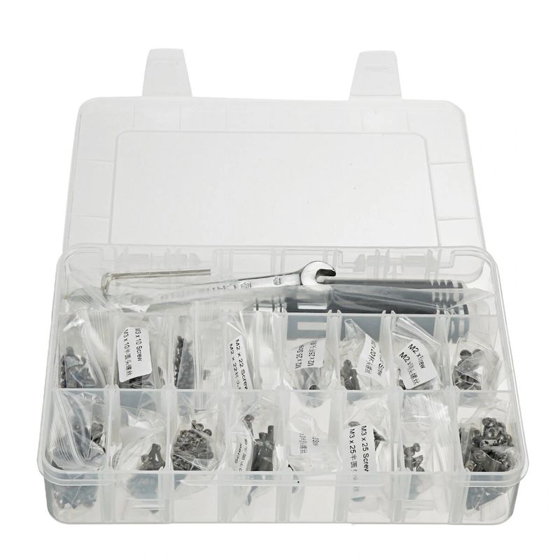 GEPRC Universal Screw Box 460pcs M2 M3 Round Head Screws with Screwdrivers