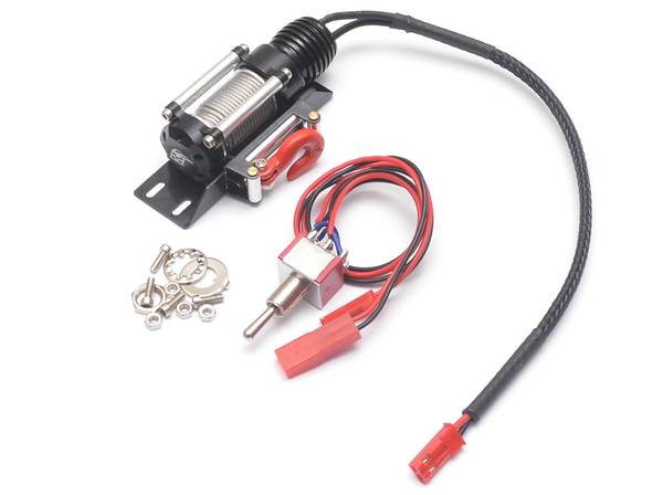Boom Racing Aluminum Winch BRQ90229BK (Black, Single Motor)