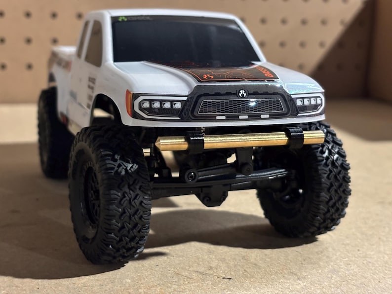 Axial SCX24 C10 Brass Push Bar Front Bumper — Linwood Fab