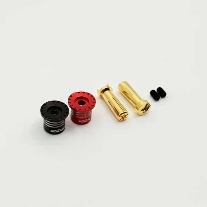 Furitek Heatsink Bullet Plug Grips w/5mm Bullets (Black/Red)