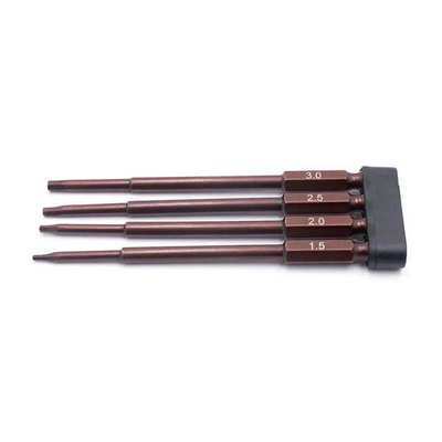 Hex Driver 1/4" Power Tool Tip Set Metric 1.5, 2.0, 2.5, 3.0mm — Budget Set