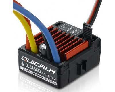 Hobbywing QUICRUN 1060 RTR 60A Brushed ESC 2-3S, T-Plug, part HW30120203