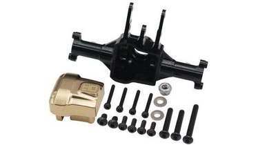 Hot Racing TRXM12H01 Front Aluminum Axle Housing with Brass Gear Cover — TRX-4M