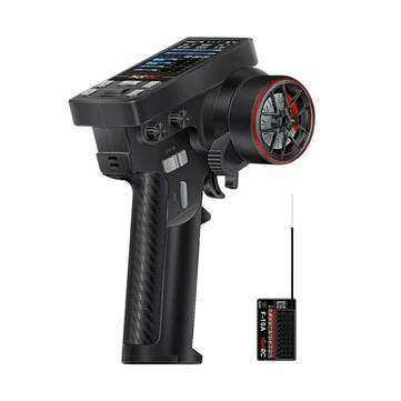 HOTRC CT-10B 2.4GHz 10CH FHSS 2.4-Inch Color Screen Transmitter with F-10A 10CH PWM Receiver