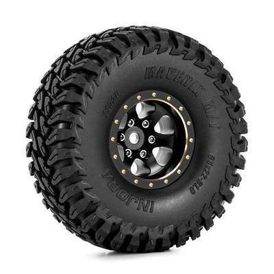 INJORA 1.0" 63*22mm -4.7mm Offset Brass Wheels for Micro Crawlers (4)