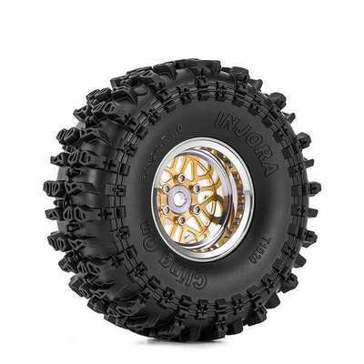 INJORA 1.0" 64*24mm -4.4mm Offset ModuWheel Set for Micro Crawlers (4)