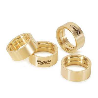 INJORA 10.1g Brass Inner Clamp Rings for INJORA 0.7" D19 Wheels (4 PCS)