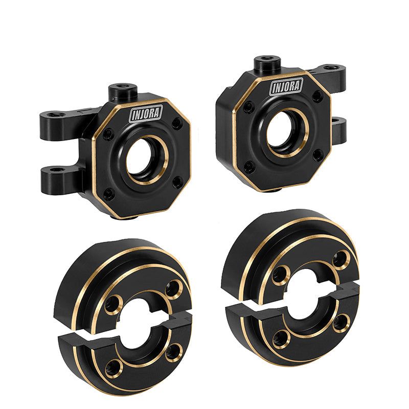 INJORA Brass Steering Knuckles and Counterweight for 1/18 TRX4M