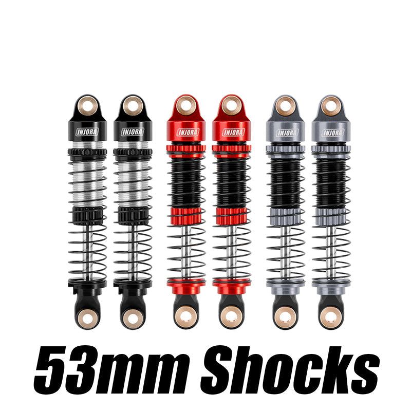 INJORA 53mm Aluminum Threaded Oil Shocks for 1/18 TRX4M (4M-24)