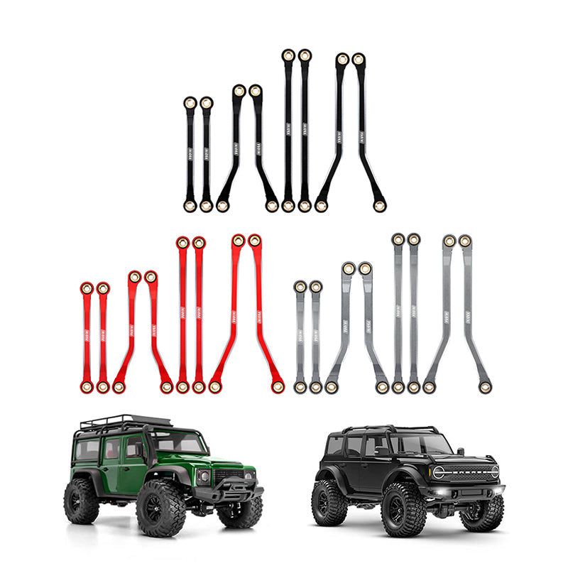 INJORA Aluminum High Clearance Chassis Links Set for 1/18 TRX4M Defender Bronco