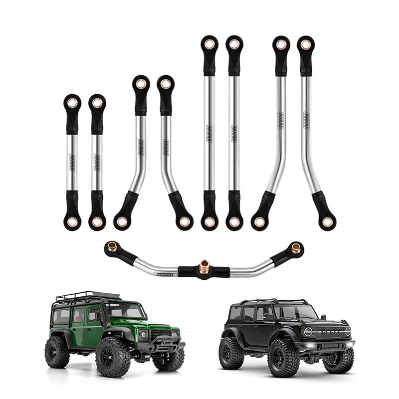 INJORA Stainless Steel High Clearance Links Set for 1/18 TRX4M Defender Bronco