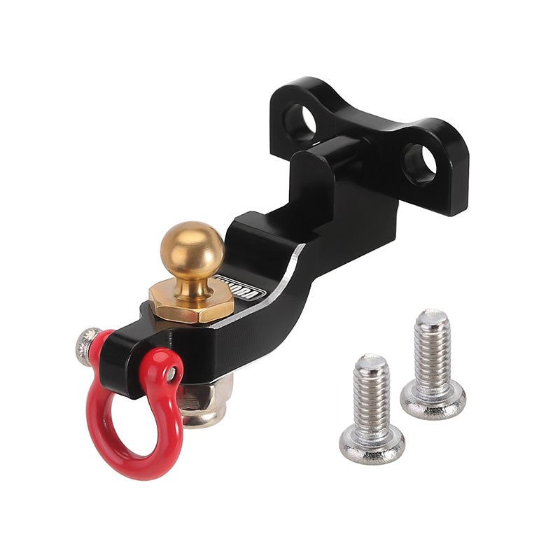 INJORA Aluminum Trailer Tow Hitch with Brass Ball for 1/18 TRX4M