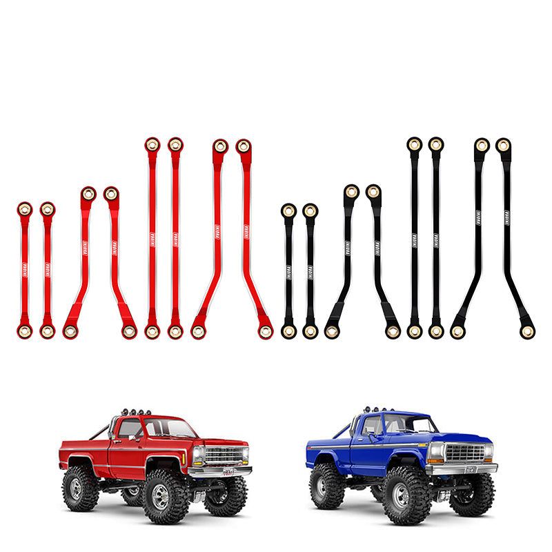 INJORA CNC Aluminum High Clearance Links Set for 1/18 TRX4M High Trail K10 F150 (4M-73)
