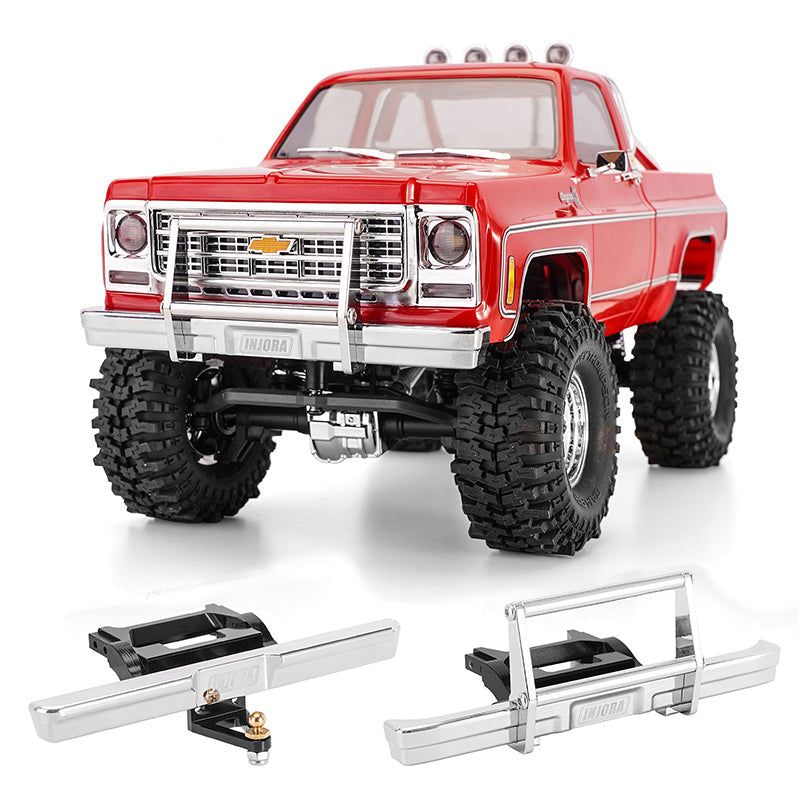 INJORA CNC Aluminum Front Rear Bumper for 1/18 TRX4M High Trail K10