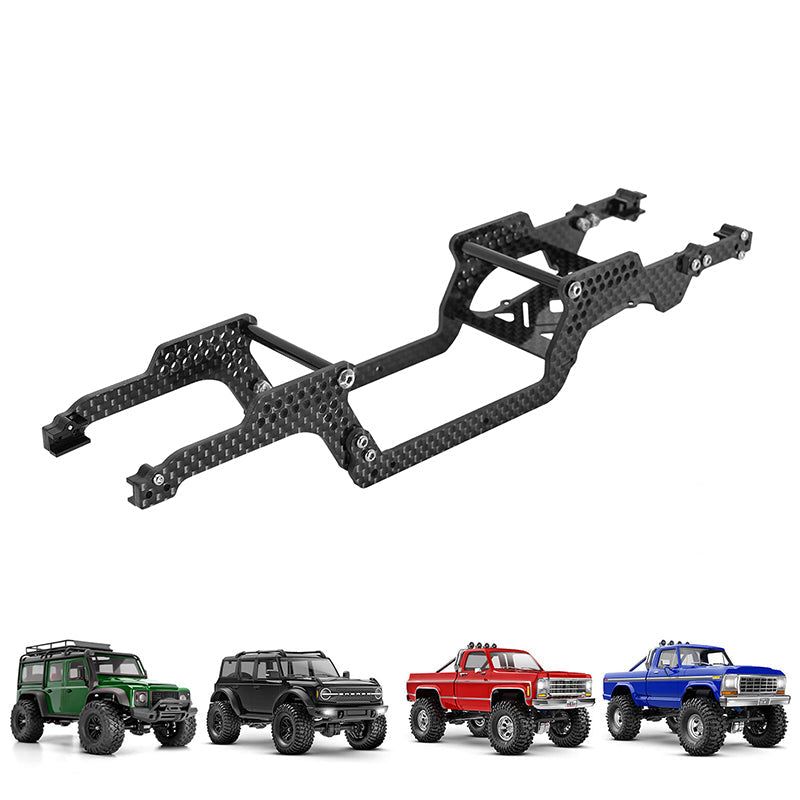 INJORA Universal LCG Chassis Kit for 1/18 TRX4M Upgrade (Carbon Fiber)