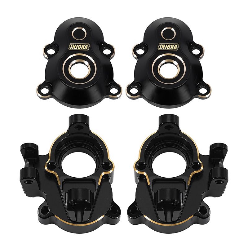 INJORA Brass Front Outer Portal Housings for 1/18 Redcat Ascent-18 Scout II Brushless APEX