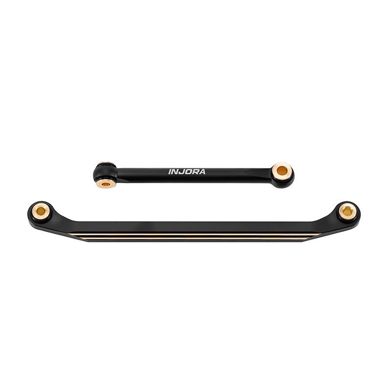 INJORA Black Brass Steering Links for 1/18 Redcat Ascent-18
