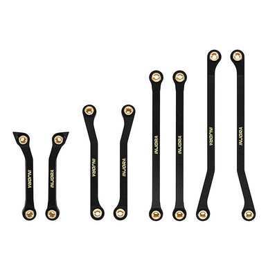 INJORA Black Brass High Clearance Links for 1/18 Redcat Ascent-18 APEX (ASC18-32)