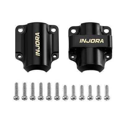 INJORA Black Coating Brass Diff Covers for 1/30 SCX30 (Stock Axles)