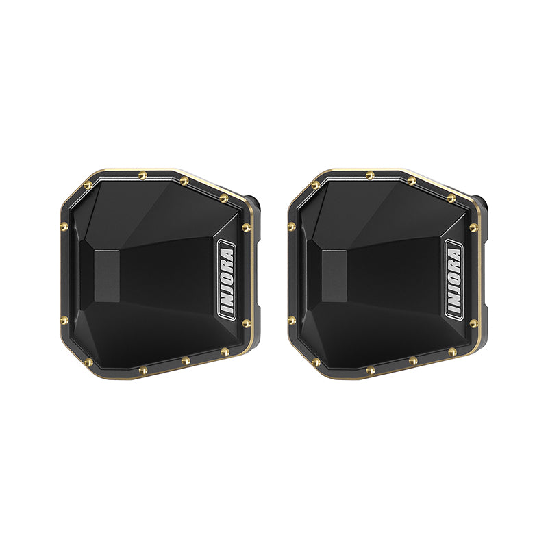 INJORA Brass Diff Covers for 1/10 SCX10 III CJ7 AR45 Axle (Motobilt)
