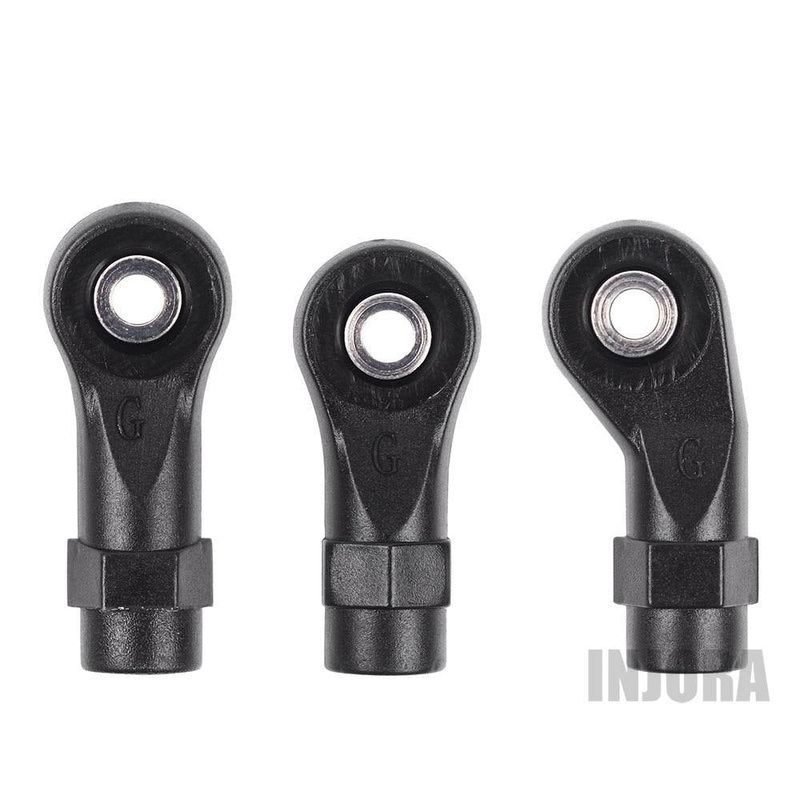 INJORA 10PCS Plastic Rod Ends Link Balls for Traxxas TRX-4