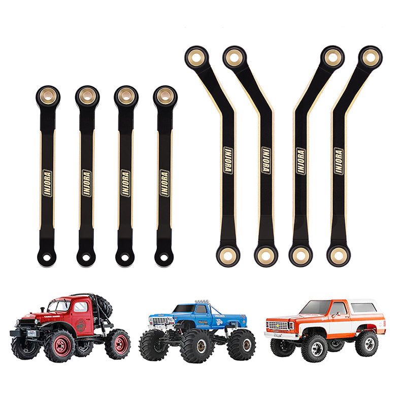 INJORA 8PCS 39g Heavy Brass High Clearance Chassis Links for FCX24 (FCX24-04)