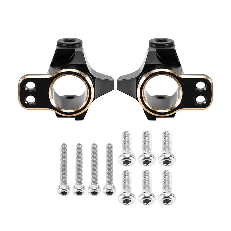 INJORA Black Brass C Hubs for 1/24 FMS FCX24M