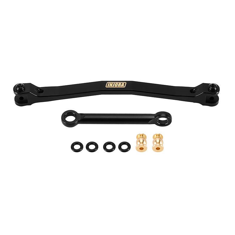 INJORA Black Brass Steering Links for 1/24 FMS FCX24M