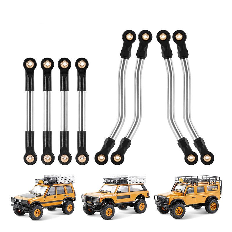 INJORA Stainless Steel High Clearance Chassis Links for 1/24 FMS FCX24M