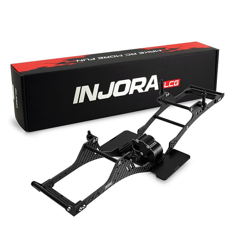 INJORA INC-10C LCG Carbon Fiber Chassis Kit with Center Transmission (AMS) — 1/10