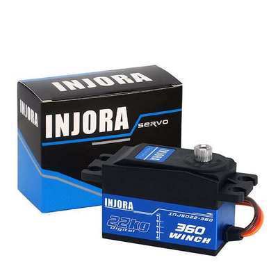 INJORA INJS022-360 22KG Low-Profile Brushed Servo Winch for 1/10 RC Crawler