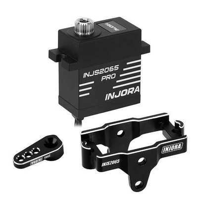INJORA INJS2065 PRO 9KG Waterproof Servo with Mount & Horn for 1/18 TRX4M