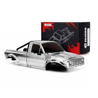 INJORA IR60-24 Pickup Hard Body for 1/24 SCX24 (Chrome, IR60-24CH)