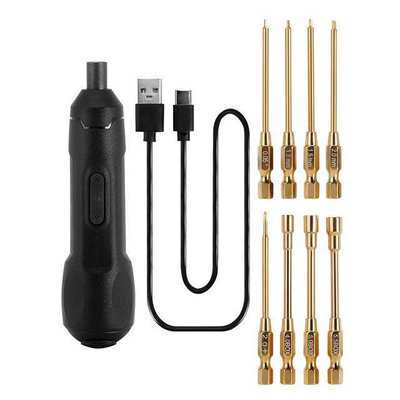 INJORA Mini Cordless Electric Screwdriver Set with 8 Bits for 1/18-1/24 Crawlers