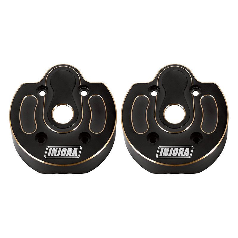 INJORA Black Coating Portal Steering Knuckle Caps for SCX10 III Capra 1.9