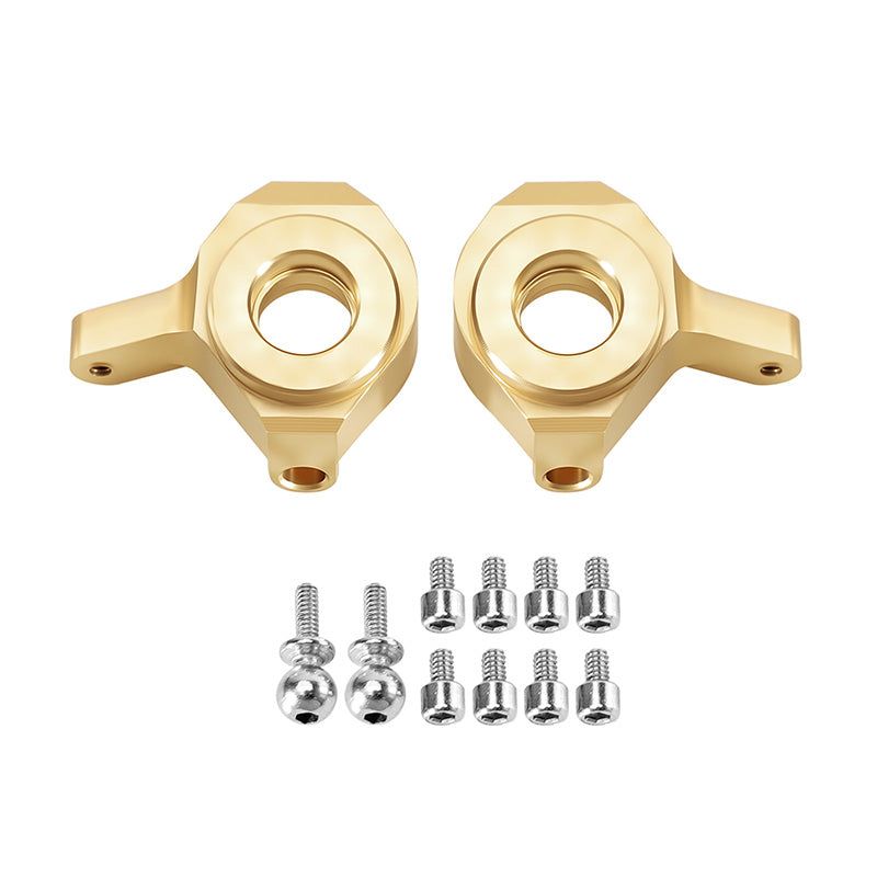 INJORA 2PCS 8g/pcs Brass Front Steering Knuckles, RC Counter Weights for Axial SCX24