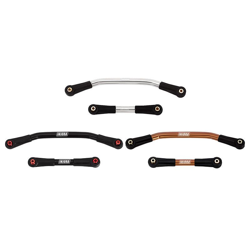 INJORA Stainless Steel Steering Link with Plastic Rod Ends for SCX24 AX24