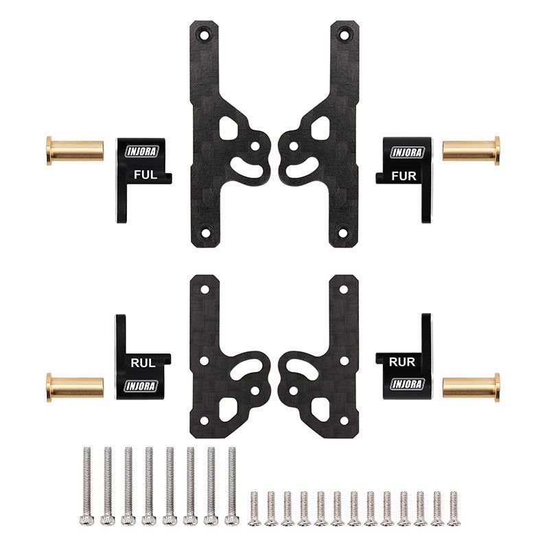 INJORA CNC Aluminum Flex Blades Suspension Travel Extension for 1/24 Axial SCX24