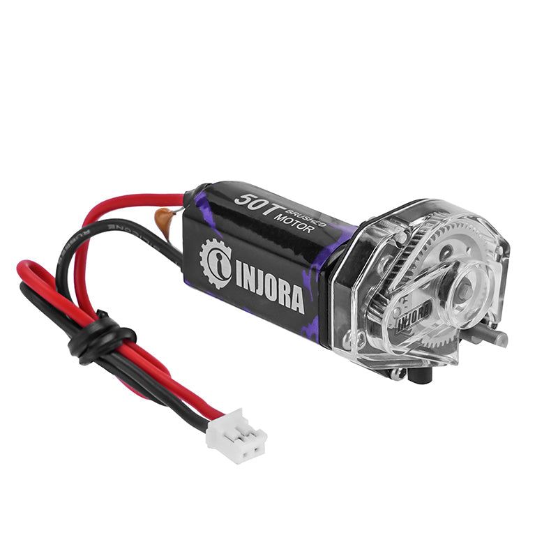 INJORA 050 Pro Motor with Clear Transmission & Helical Gears for 1/24 SCX24
