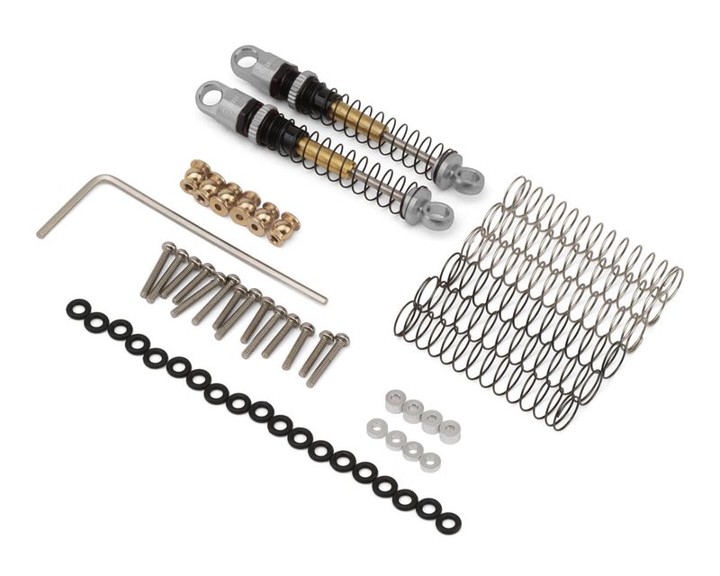 Injora Axial SCX24 43mm Aluminum Threaded Double Barrel Long Travel Shocks (2)