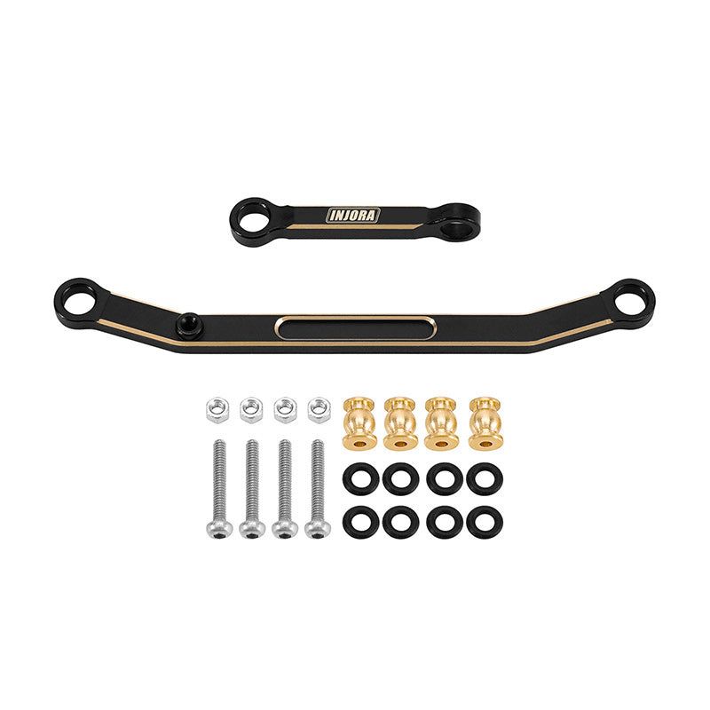 INJORA Black Coating Brass Steering Links for SCX24