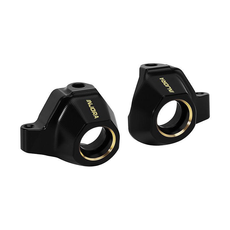 INJORA Black Brass Steering Knuckles for 1/30 Axial SCX30
