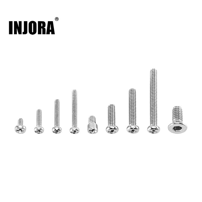 INJORA Grade 12.9 Alloy Steel M1.0 M1.4 M2.0 Screws Set for 1/30 SCX30 (SCX30-24)