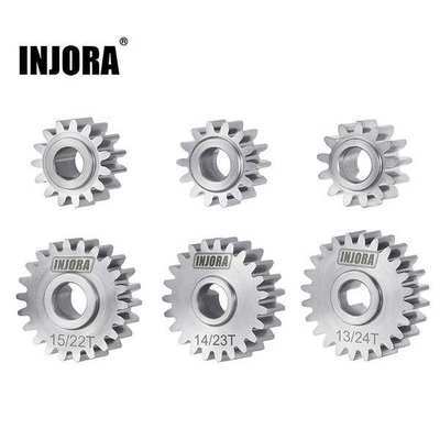 INJORA Stainless Steel Portal Gears Set for 1/18 Redcat Ascent-18 (14/23T Stock Ratio)