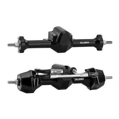 INJORA Stock Width Axles with Brass Steering Knuckles for 1/30 SCX30