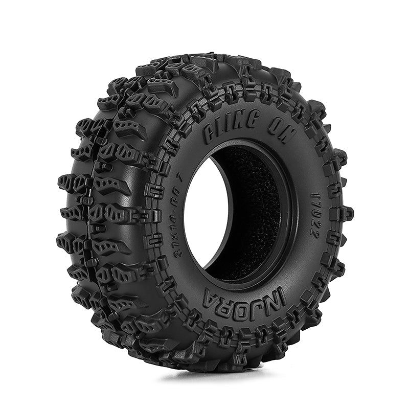INJORA 0.7" 37*14mm Cling On Tires for 1/30 SCX30 (T7022) (4)
